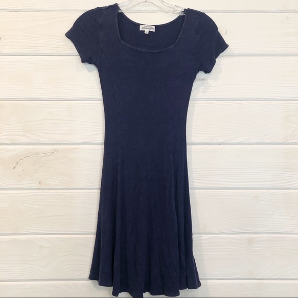 Ben Sherman Square Rib Dress, Faded Light washed Style, Stretchable - Picture 1 of 6